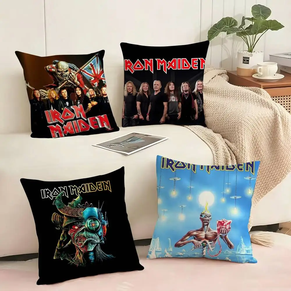 SINGER The Iron Maidens-M   Square Double-Sided printed Pillow Case Bedroom Bedside Pillow Sofa Cushion Cover Gift
