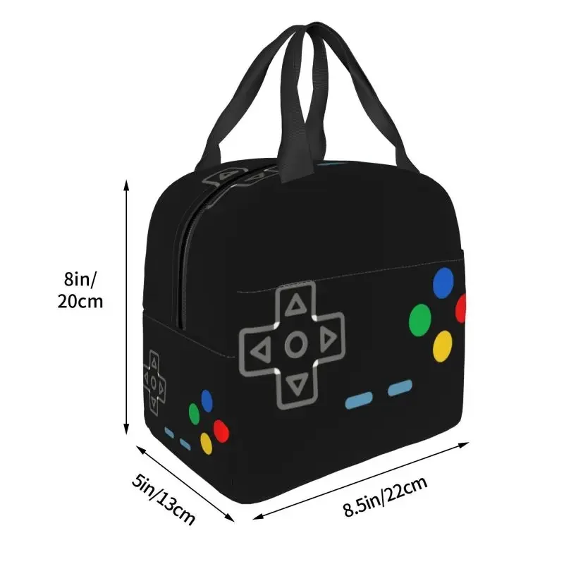 I Am Always In Control Resuable Lunch Boxes Multifunction Video Game Gaming Controller Thermal Cooler Food Insulated Lunch Bag