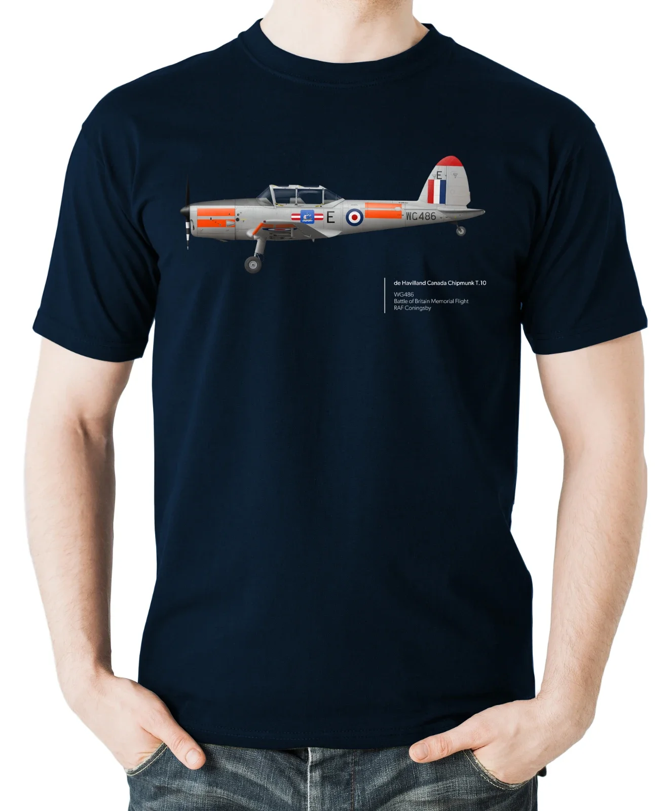 BBMF De Havilland Canada Chipmunk T.10. Aviation Themed T-Shirt. Summer Cotton O-Neck Short Sleeve Mens T Shirt New S-3XL