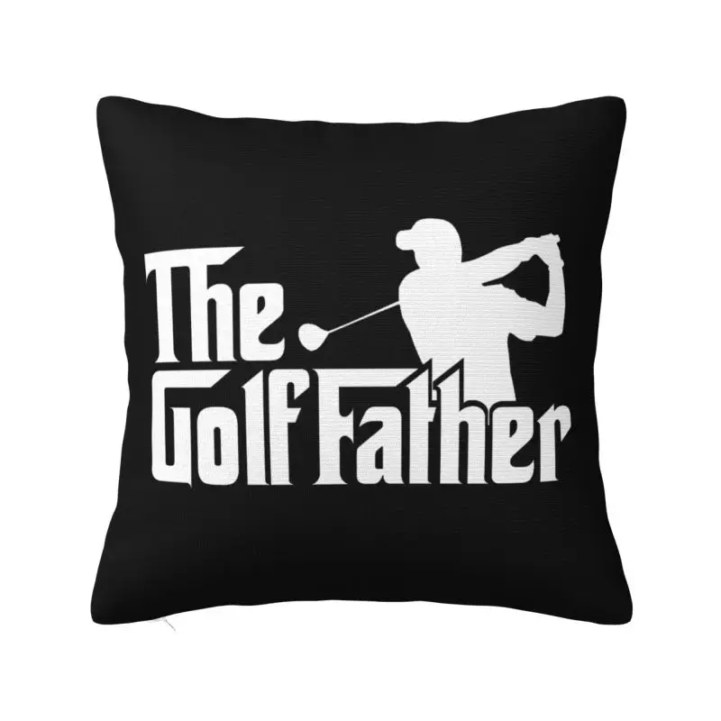 Nordic Style The Golf Father Cushion Cover 45x45cm Polyester Golfer Gift Pillow Case Sofa Chair Square Pillowcase Home Decor