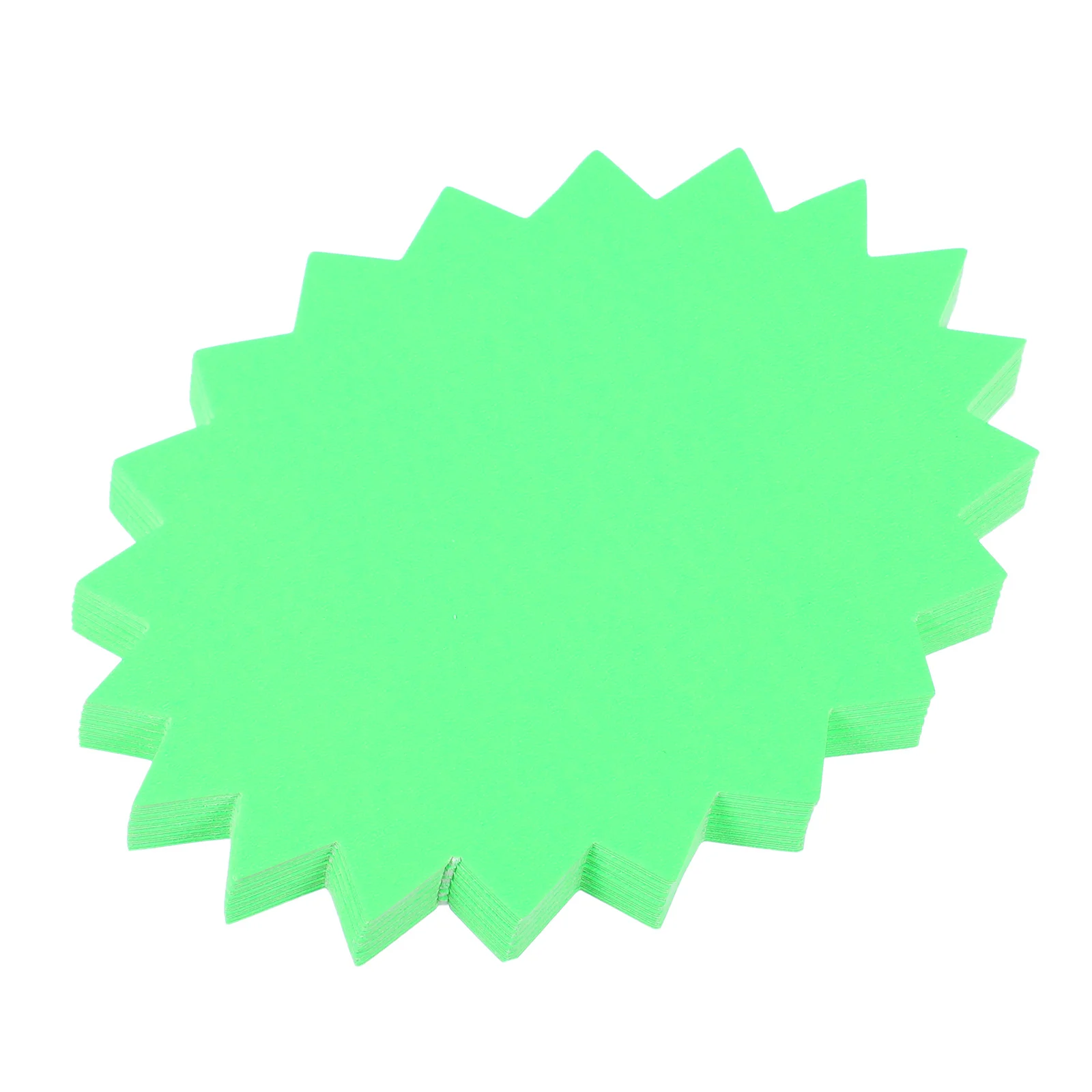 

100 Sheets Fluorescent Explosion Shaped Price Labels Creative Commodity Price Tags for Market Sales Advertising