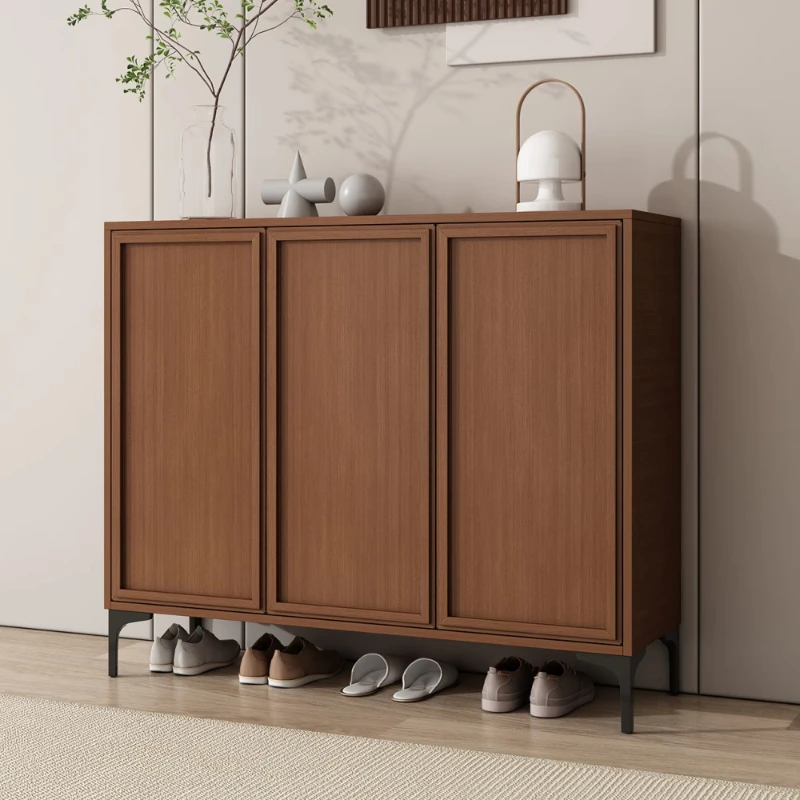 Zapatero de entrada metálico, Zapatero moderno para pasillo, ahorro de espacio, almacenamiento, Armario Zapatero grande de lujo, muebles de entrada