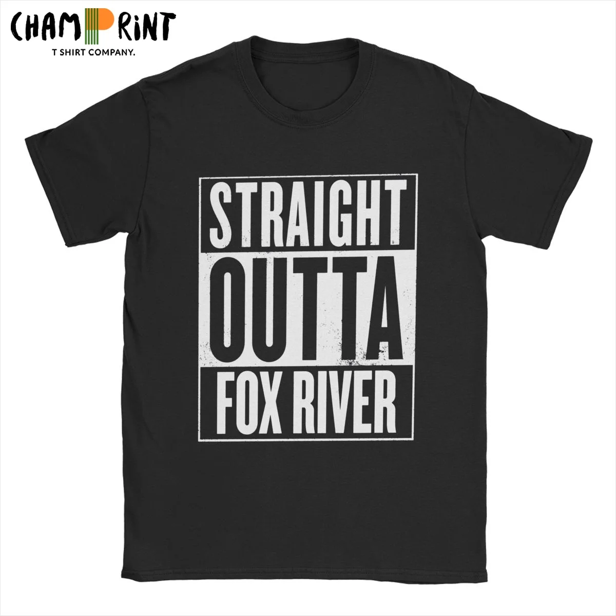 Prison break straight outta t camisa masculina 100% algodão camisetas casuais o pescoço camisetas de manga curta adulto