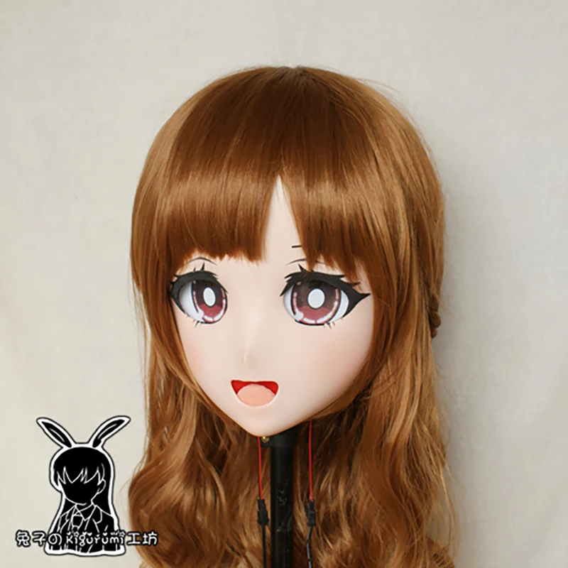 (RB655)Quality Handmade Female/Girl Resin 3/4 Head Japanese Anime Cartoon Character Cosplay Kigurumi Mask