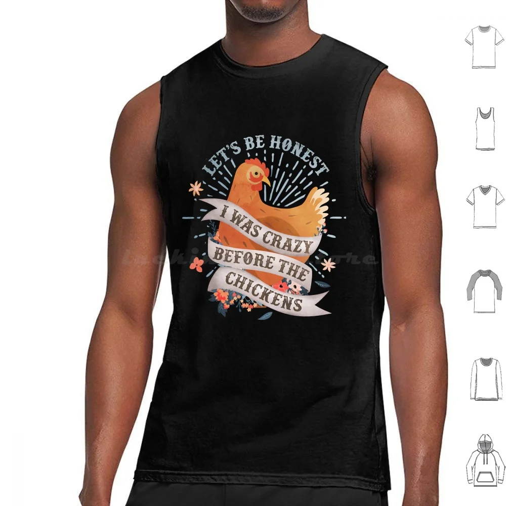 

Crazy Before The Chickens Tank Tops Vest Sleeveless Crazy Before The Chickens Chicken Chicken Farmer Chicken For Women Chicken