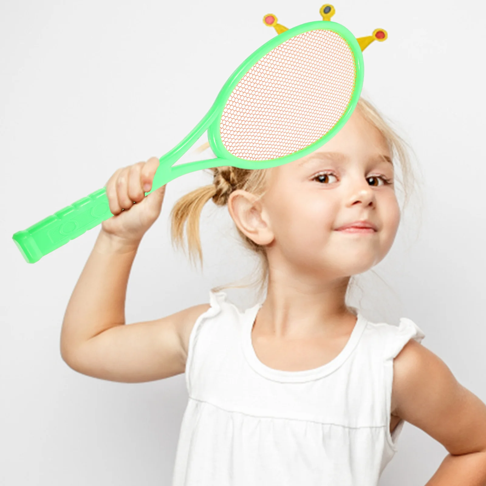 

1Set Tennis Racket Set Plastic 2 Rackets 2 Balls Elastic Sturdy Net Improve Reaction Precision Parent Child Play