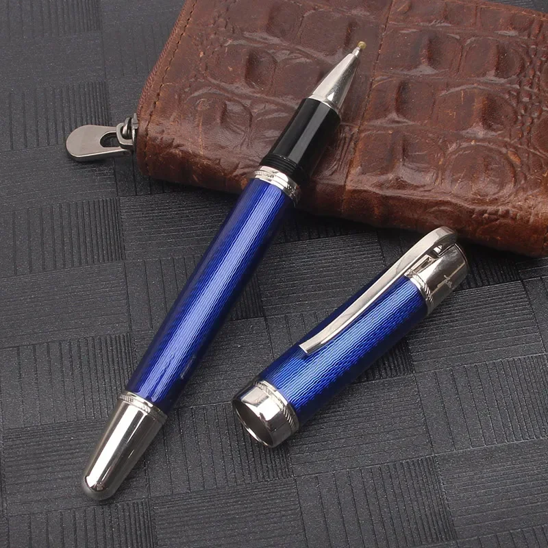 جودة المحيط الأزرق قلم حبر القرطاسية مكتب المعادن الثقيلة فريدة من نوعها الكتابة أقلام الكرات الدوّارة للكتابة