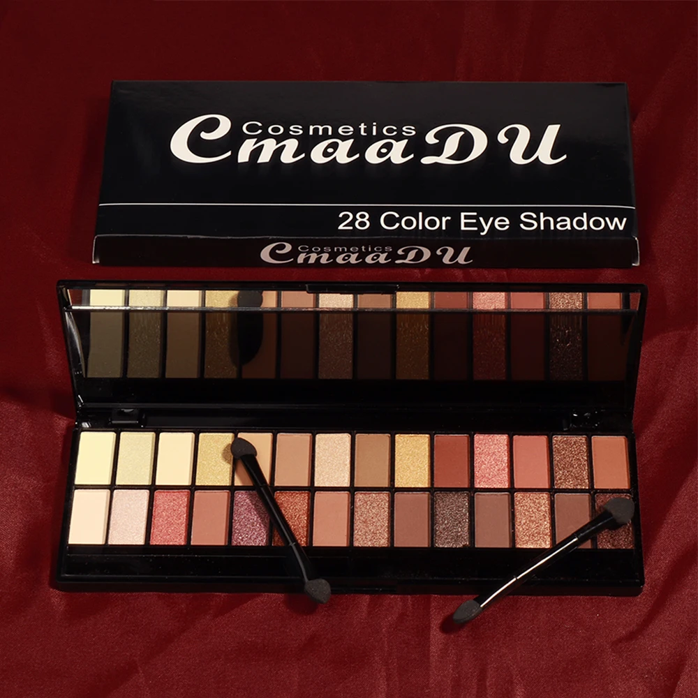 28 color matte pearl eyeshadow palette