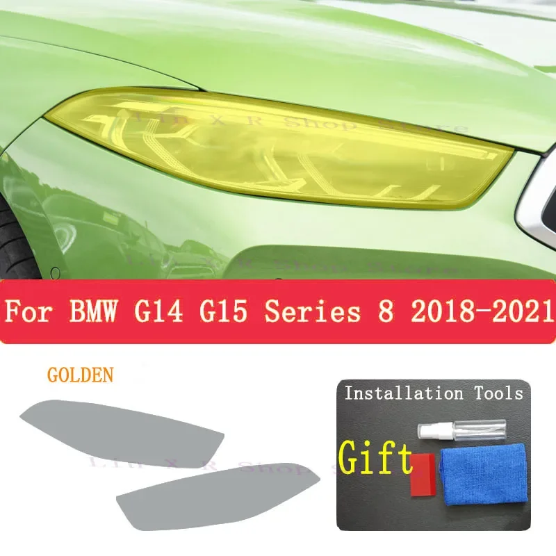 

TPU Protective Film For BMW 8 Series G14 G15 2020 Car Exterior Headlight Anti-scratch Front Lamp Repair Stickers Accessories PPF