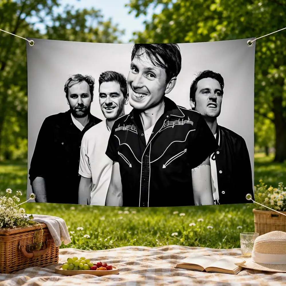 Band F-Franz Ferdinand Flags Wall Hanging Flag Banner for Bedroom Dorm Living Room Party Festival Camping Indoor Outdoor Decor