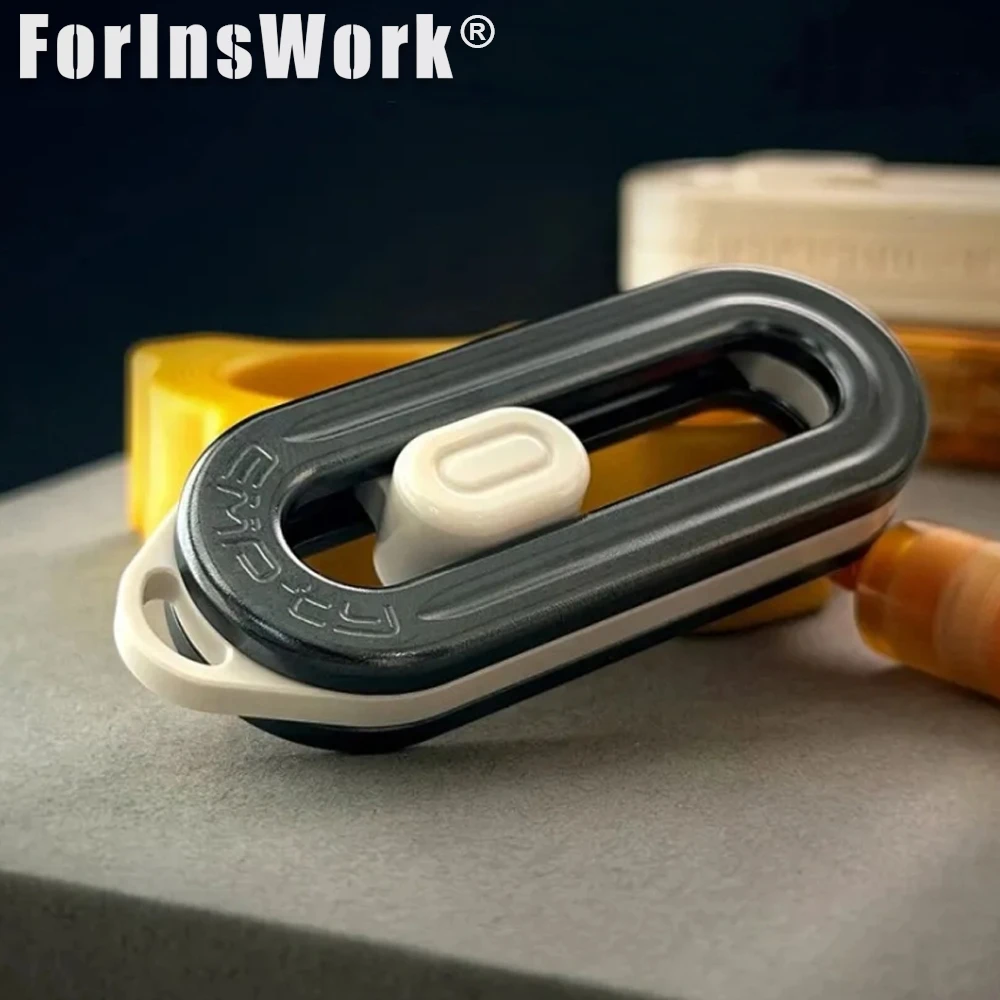 WM EDC Lanyard Hole Mechanical Push Slider Clanking Sound Intensive EDC Decompression Toys Fingertip Stress Relief Toy Adults