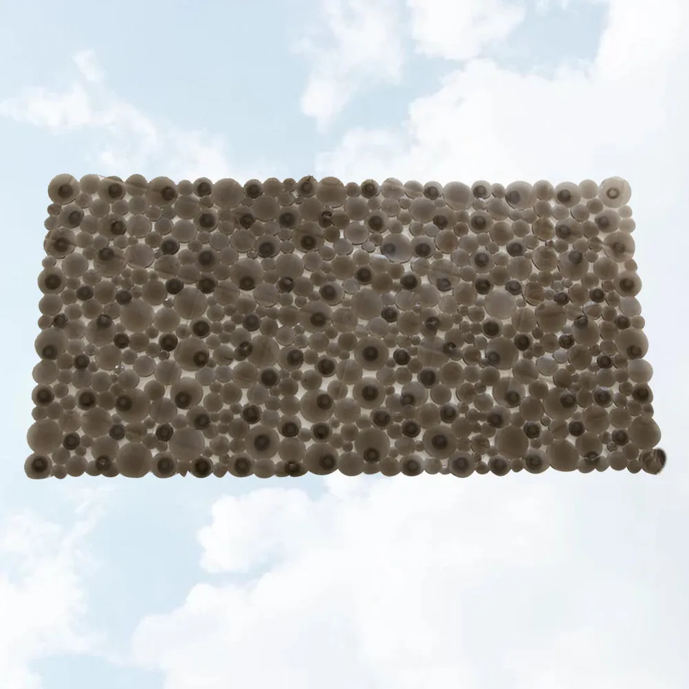 1Pcs Odor-Free Anti-Slip Bathroom Floor Mat Suction Cup Design Non-Skid Bathing Pad Soft Smooth Surface for Home Hotel Use