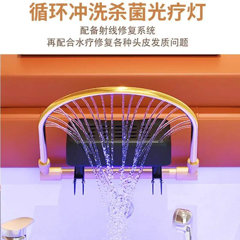 Curved Thai shampoo bed Barber shop special hair salon massage head treatment bed
