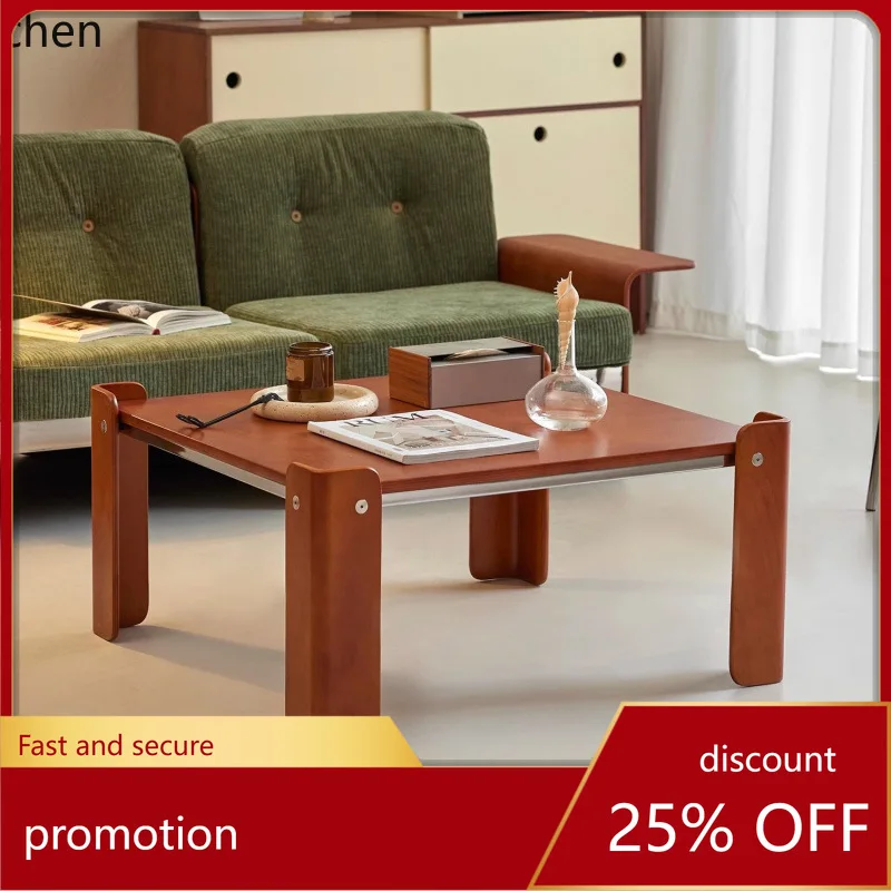 YFY  Household Small Apartment Solid Wood Sofa Tea Table Balcony Corner  Side Table Tea Table