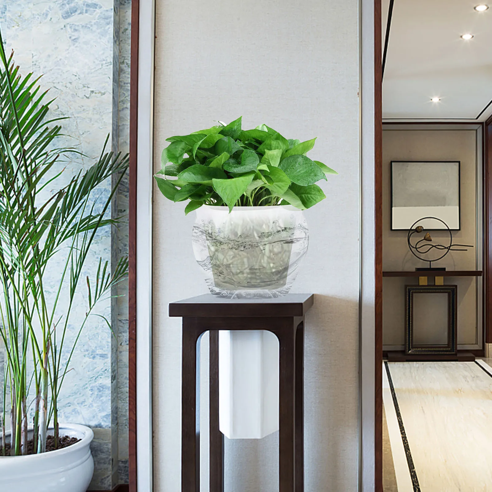 

10Pcs Plastic Root Control Flowerpots Ventilated Breathable with Drainage Holes for Indoor Balcony Office Succulent Plant