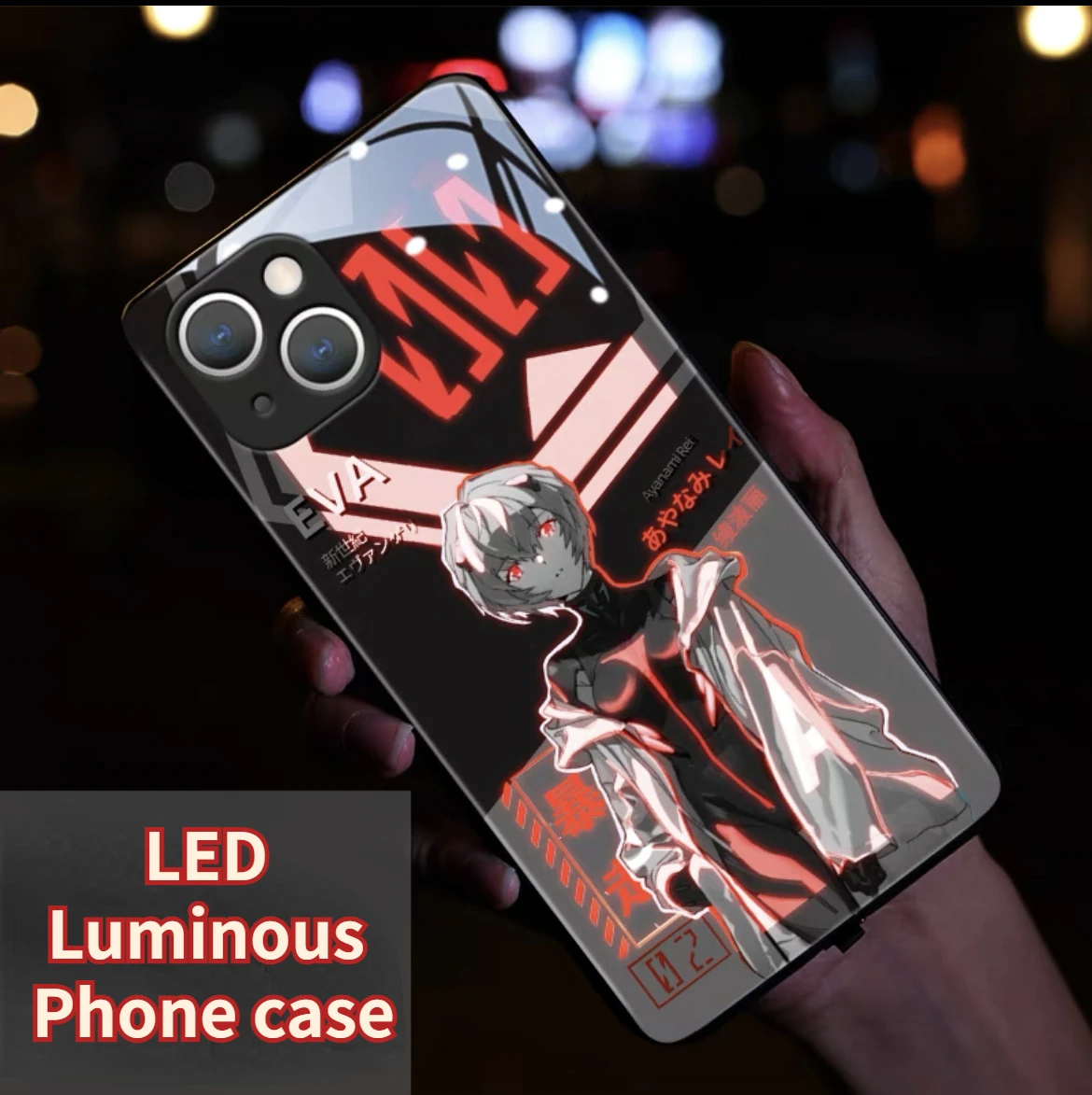 

Calling LED Flash Lighting Phone Case For iPhone 15 14 13 12 11 Pro Max X XR XS 7 8 plus SE2020 Glowing Glass Cover Coque Capa