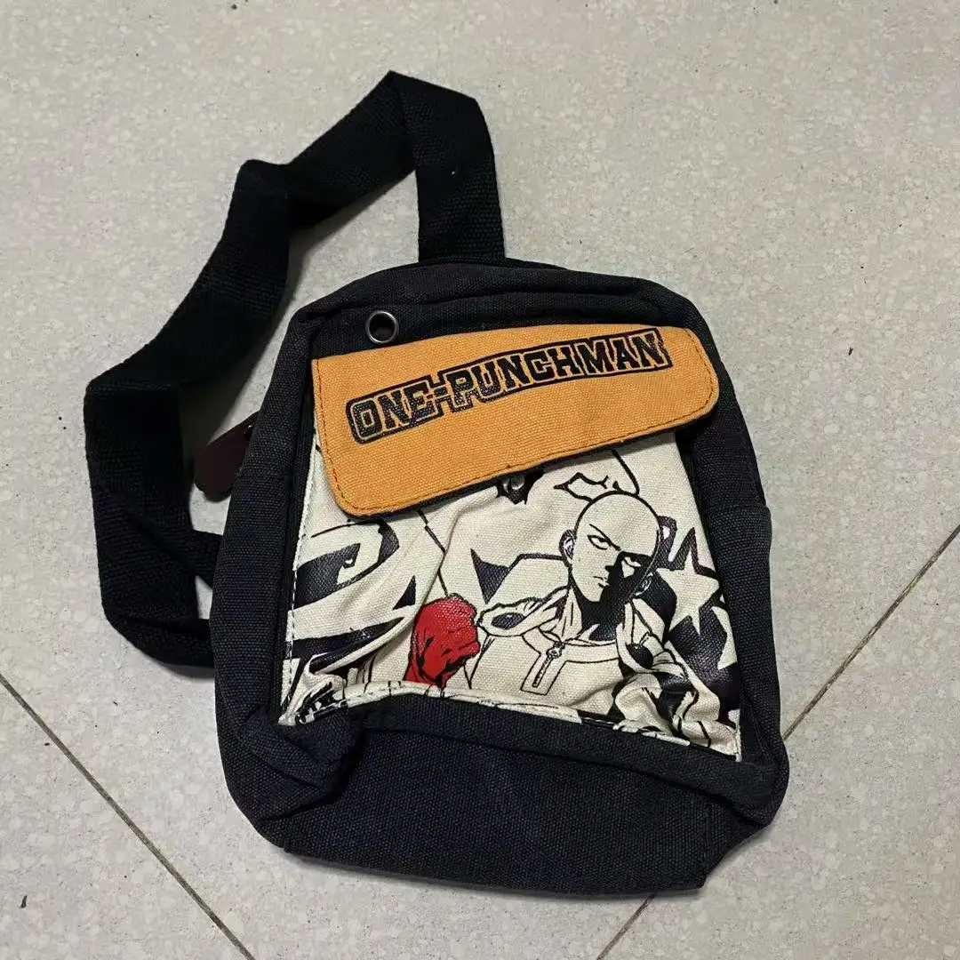 PUNCH-MAN Single Shoulder Message Canvas Bag Chest Pack