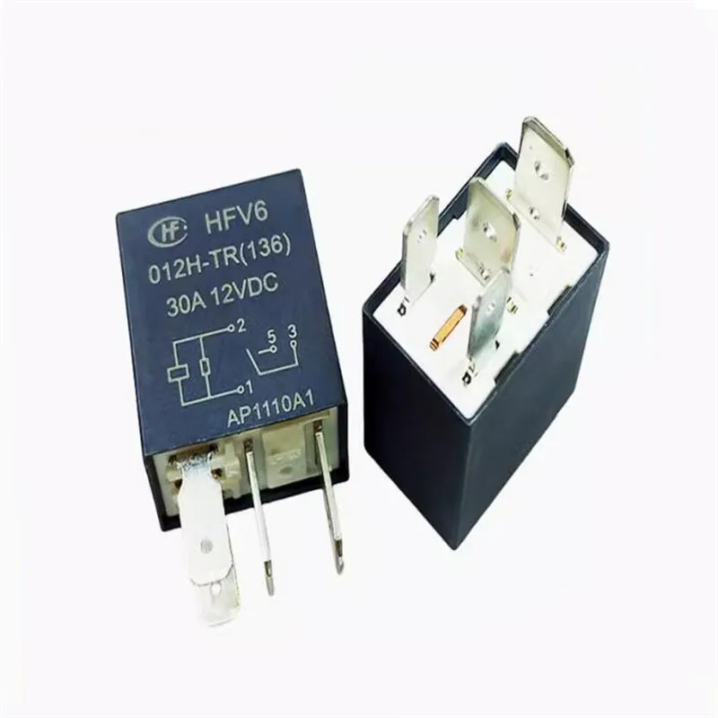 NEW HFV6 012H-TR(136)   HFV6 012HTR(136)  12V 12DCV DCV12 30A 4PIN relay