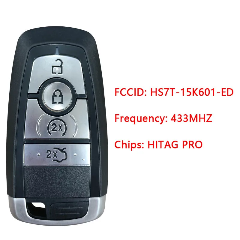 CN018093 Original Proximity Remote 433.92Mhz FSK For Ford Edge Explorer Fusion Mustang Replacement ID49 Chip P/N HS7T-15K601-ED