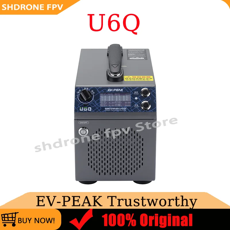 EV-PEAK U6Q LiPo Battery Charger Max 3000W 60A Intelligent Balance Charger AC Input Voltage 100-240V for LiPo LiHv