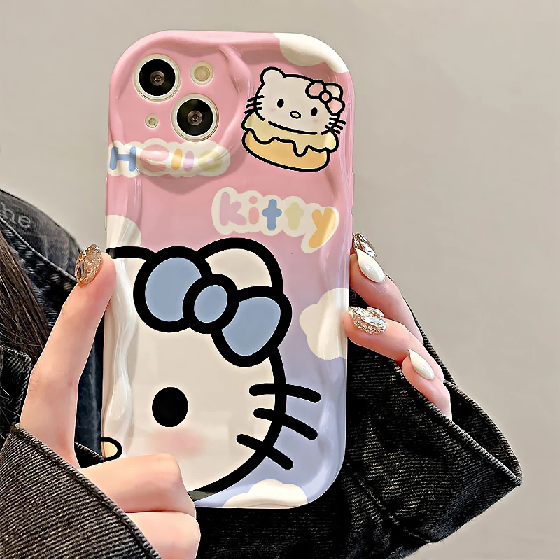 Чехол Hello Kitty для телефона Samsung Galaxy A34 A33 A32 A31 A30 A20 A24 A23 A22 A21S A20S A14 A13 A12 A10S A04E A04 A03, мягкий чехол