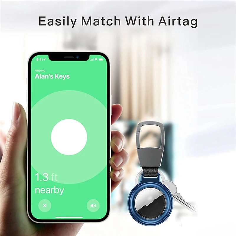 حافظة امتزاز مغناطيسي لهاتف Apple Airtags الغطاء الواقي ملحقات المقتفي المضادة للخدش كم سلسلة المفاتيح لحقيبة علامة الهواء