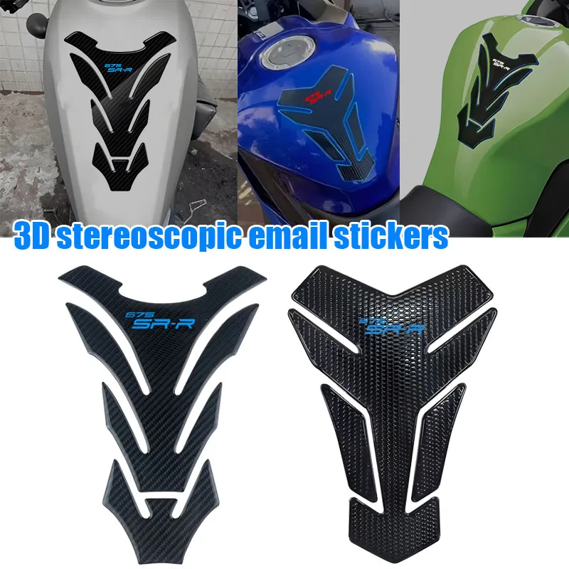 

FIT FOR 675SR-R 675 SR 2024-2025 3D Motorcycle Accessories Sticker Decal Kit Fuel Tank Pad Protector Anti slip