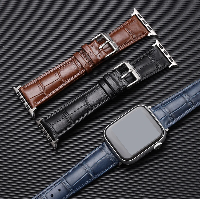 Leather strap For Apple watch band Ultra 2 49mm 44mm 40mm 38mm/42mm sport loop bracelet iWatch series 9 8 7 3 4 5 6 se 41mm/45mm