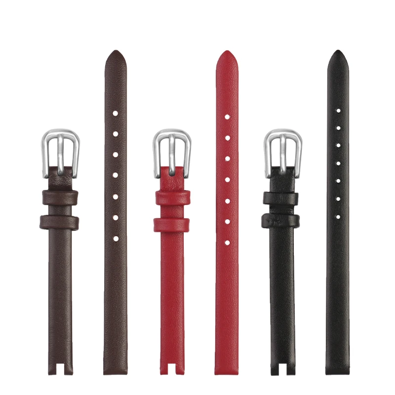 女性用ソフトレザーウォッチストラップ,カーフレザーブレスレット,Flaagamo f43030017 f43020017,8mmに適しています