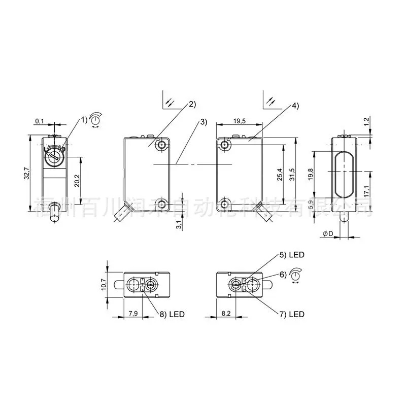 BOS R090K-PU-RX10-02 BALLUFF Sensor BOS R090K-PU-RX10-S75