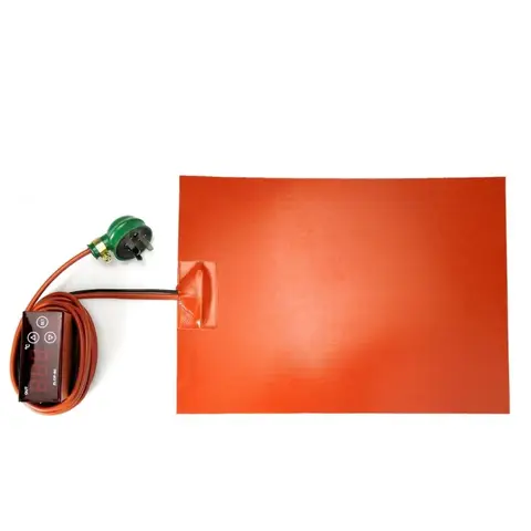 110V/220V 유연한 실리콘 고무 가열 패드 전기 히터 플레이트 매트 3M 접착 디지털 온도 컨트롤러 온도 조절기