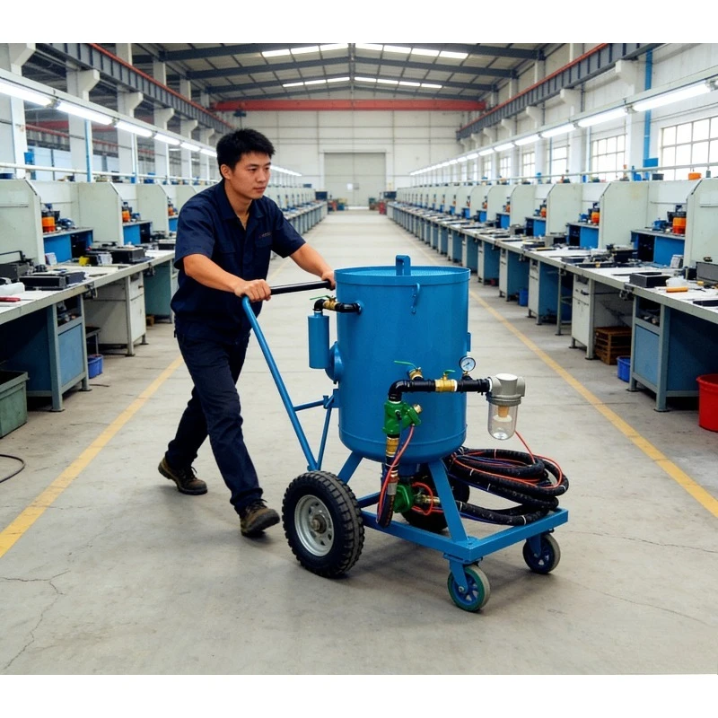 Multipurpose Portable Sandblasting Equipment High Pressure Sand Blast Pot Durable for Industrial Rust Removal