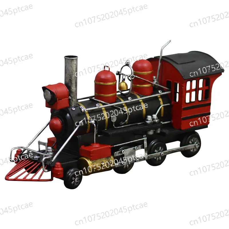 

Декоративные украшения Green Car Shop для новогодних подарков: ретро-модель паровоза из кованого железа, ностальгическая, в старинном стиле