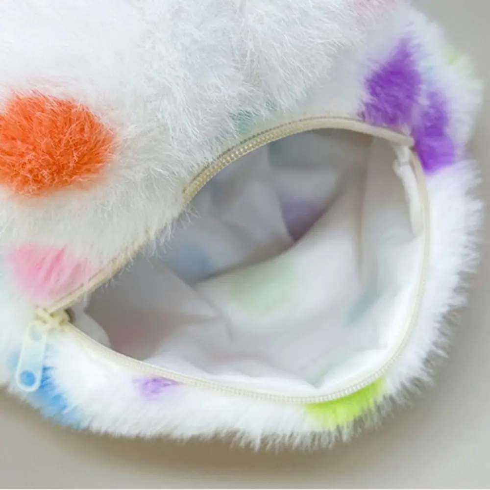 

Плюшевый рюкзак с пятнистым котом и волнистой точкой, плюшевый рюкзак с животными, регулируемый мультяшный плюшевый школьный рюкзак, вместительная голова кошки