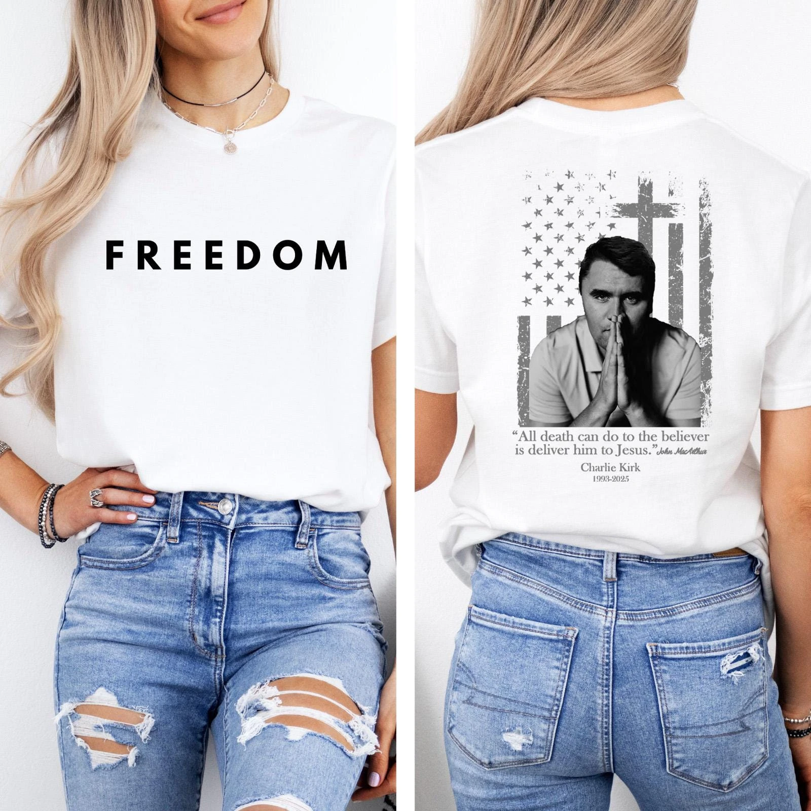 Charlie Kirk All Death Can Do To The Believer Is Deliver Him To Jesus Shirt, A True Patriot Shirt, Charlie Kirk Shirt