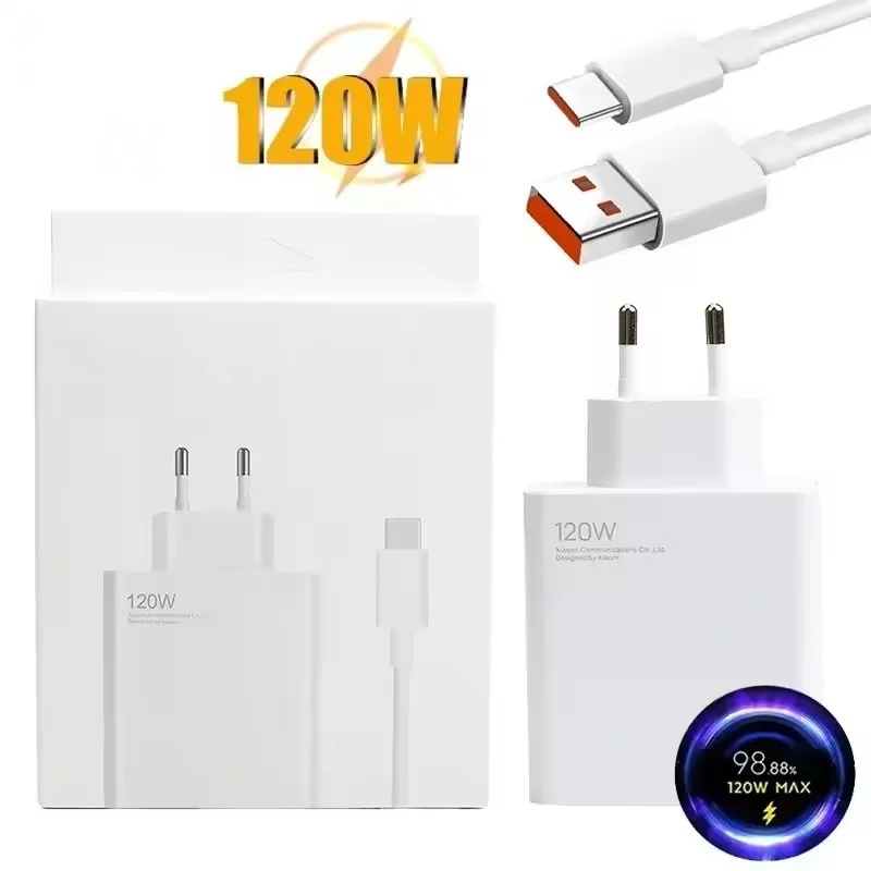 120W Ultra Fast Charger QC 5.0 EU Plug 6A Type C Cable 67W 55W 33W Rapid Charging Adapter For iPhone Huawei 2025 - náhled 5