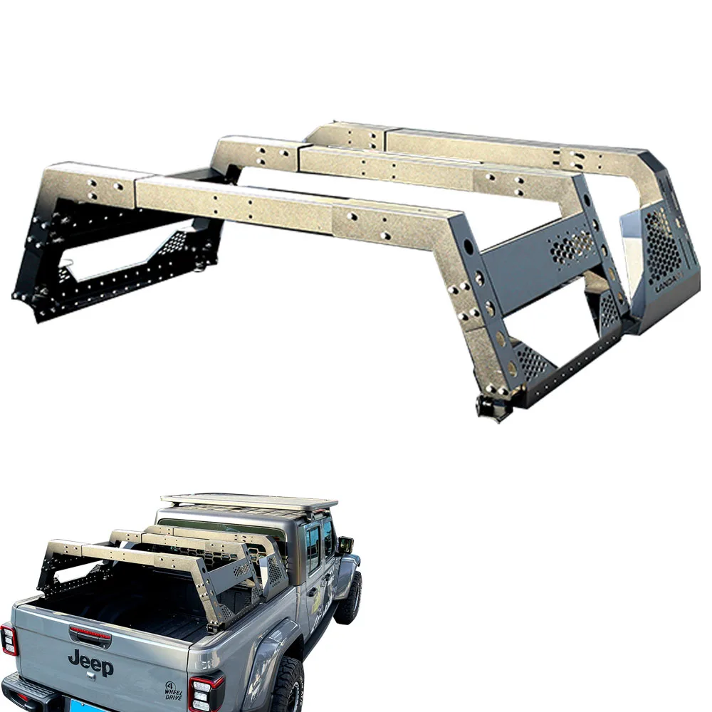 4X4 Sport Truck Bed Rack System Dmax Pickup Hilux Roll Bar Truck Bed Rack