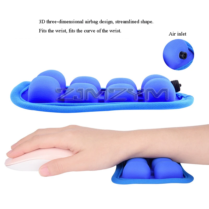 Inflatable Mouse Wrist Pad Breathable Easy To Clean Easy To Carry Reduce Nerve Compression Wrist Care Tools Wrist Pad