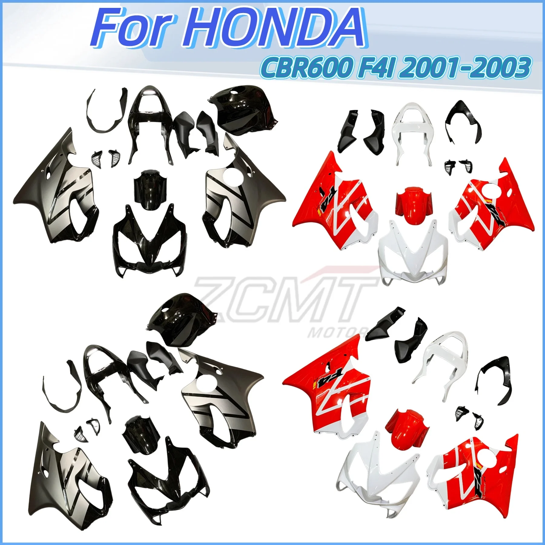 

Motorcycle Injection Mold Full Fairing Kit Fit For HONDA CBR600 CBR F4i CBR600F4i 2001 2002 2003 Bodywork Fairings Plastic