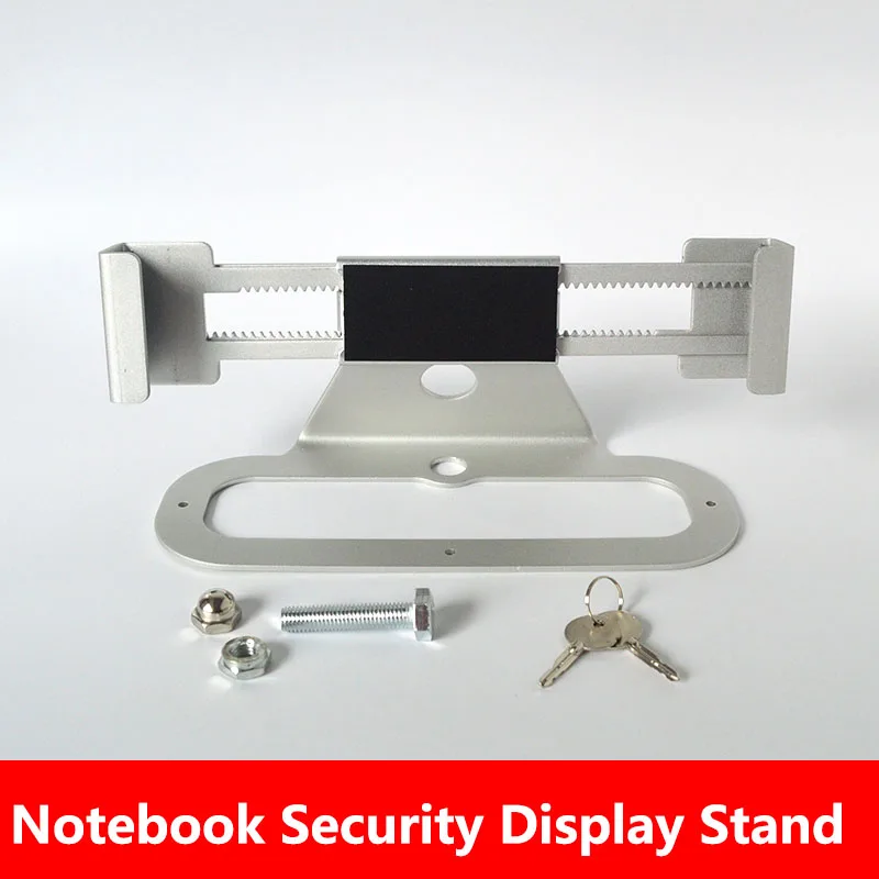 Notebook Computer Security Display Stand Macbook Laptop Security Display Rack Desk Mount Anti Theft Lock With Keys