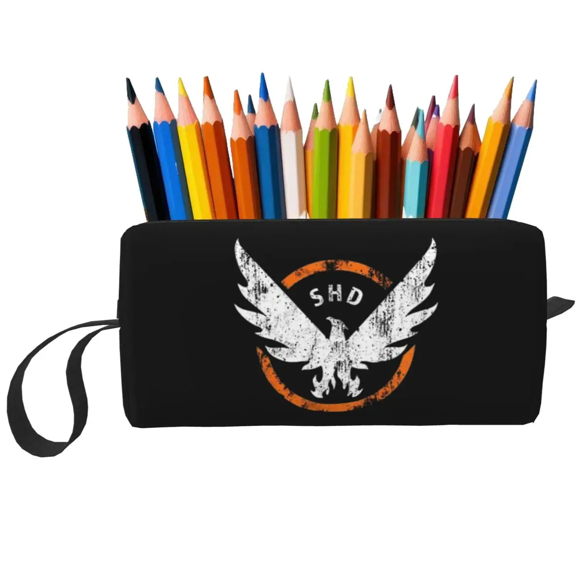 The Division 2 Shd Pencil Case for Kids Pen Box Pencil Bag Stationery Supplies Women Cosmetic Bag