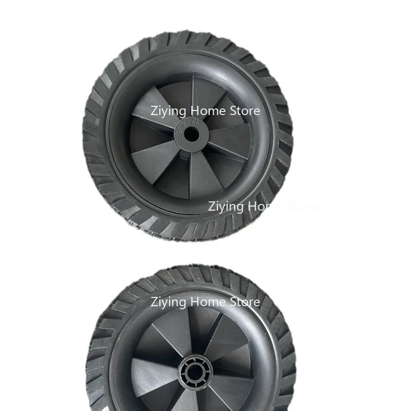 Suitable for 7-inch Air Compressor Casters, Black Plastic Inner Hole 12, Rubber Wheel Air Pump Accessories