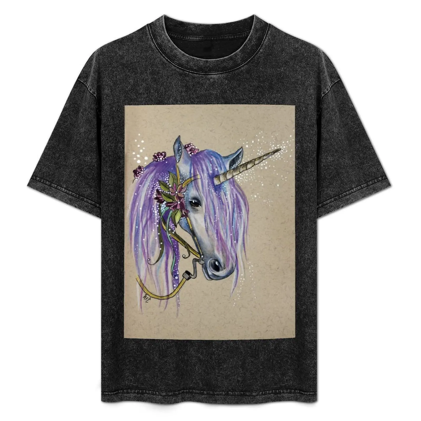 

The Magical Faery Unicorn T-Shirt korean fashion quick-drying street wear heavy weight t shirts for men