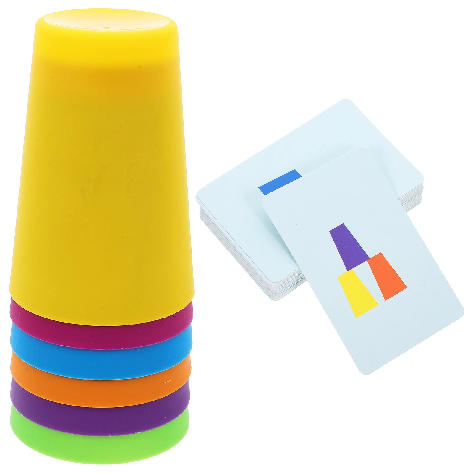 1 set Baby Stack Cups Kids Stacking Toddler Cup Set Indoor Outdoor Games Hand-Eye