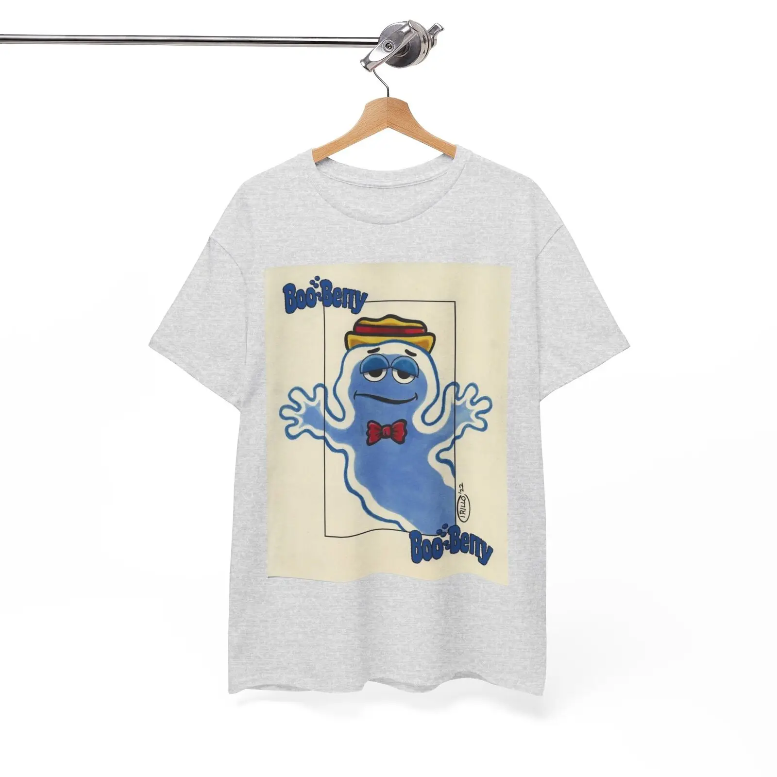 Boo Berry T Shirt Vintage Poster Cereal Retro Heavy Cotton