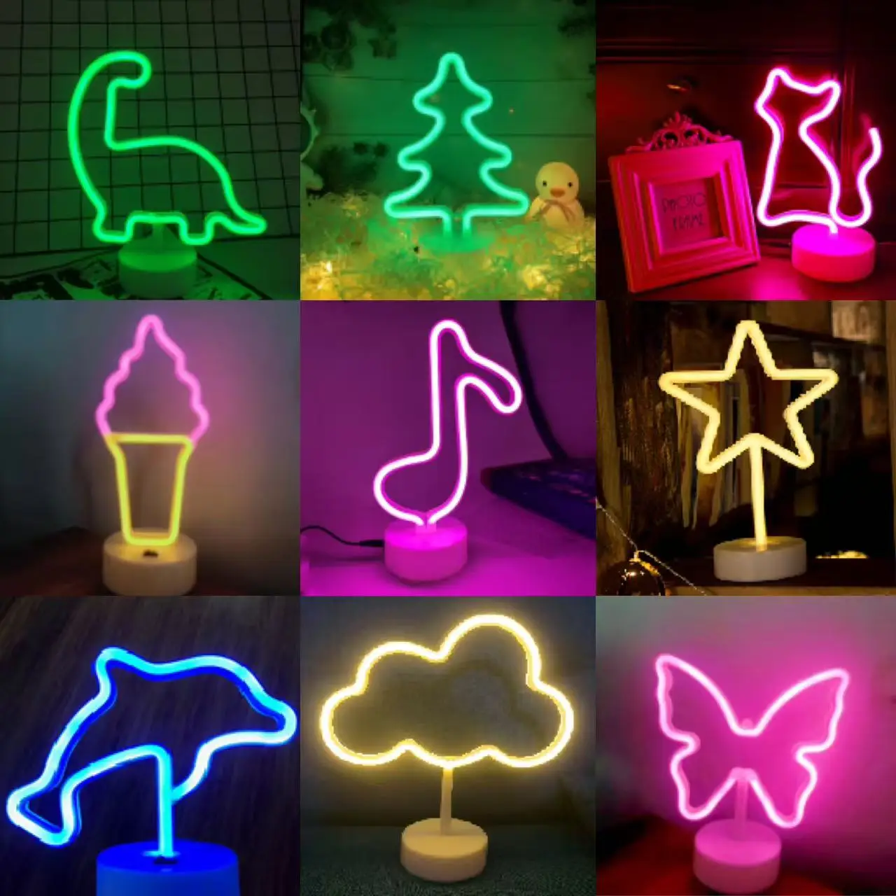 1 pieza, letrero de neón con iluminación decorativa para encimera, USB o 3 pilas AA, adecuado para fiestas navideñas, iluminación del hogar de cocina, luz nocturna para decoración de habitaciones (batería no incluida)