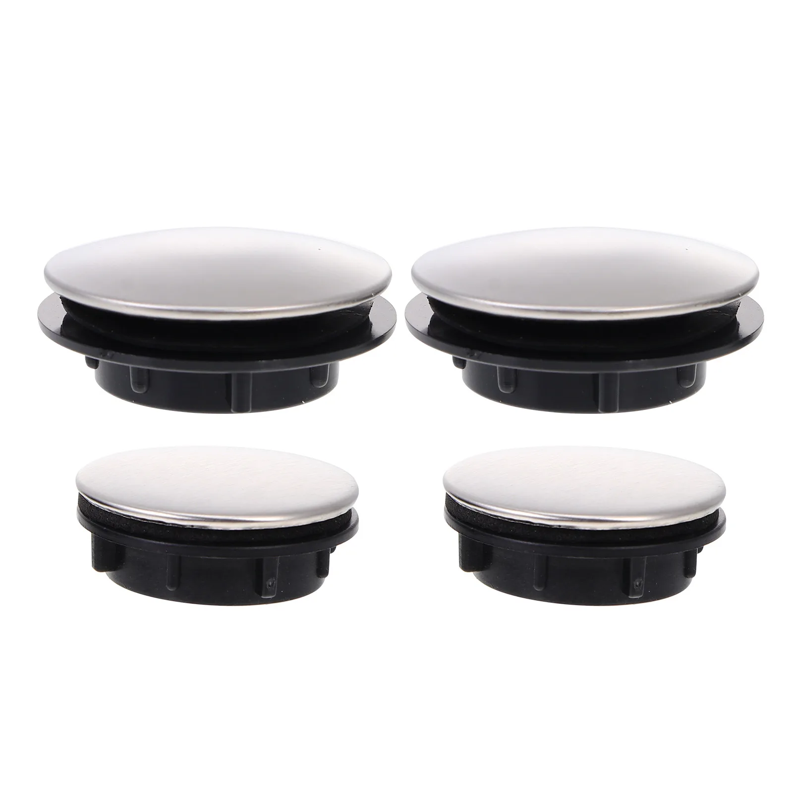 

4 Pcs Hole Cover 304 Stainless Steel Plug Drain Blank Washbasin Kitchen Bathroom Sink Tap Hole Lid Faucet Cover Leak Prevention