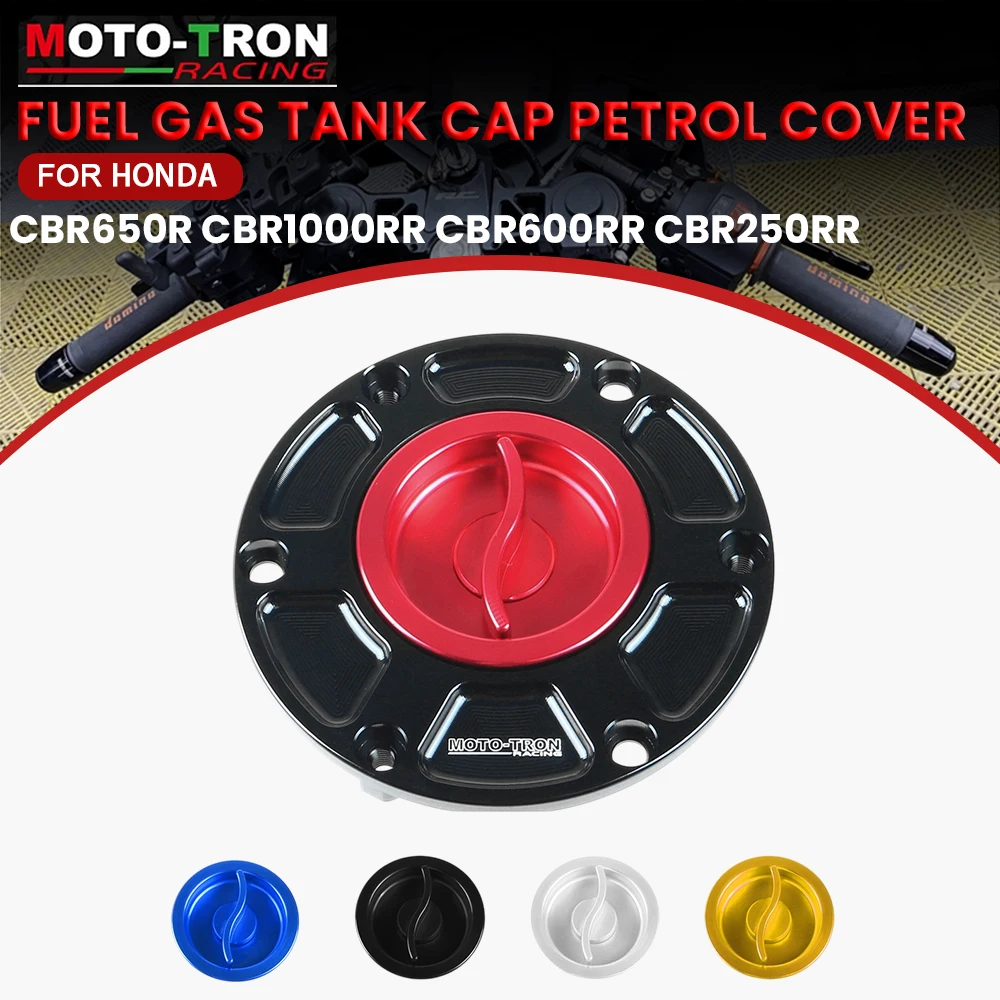 MOTO-TRON For Honda cbr650r cbr1000rr cbr600rr cbr250r  modification Motorcycle Fuel Tank Cap Keyless Gas Airbox Cover