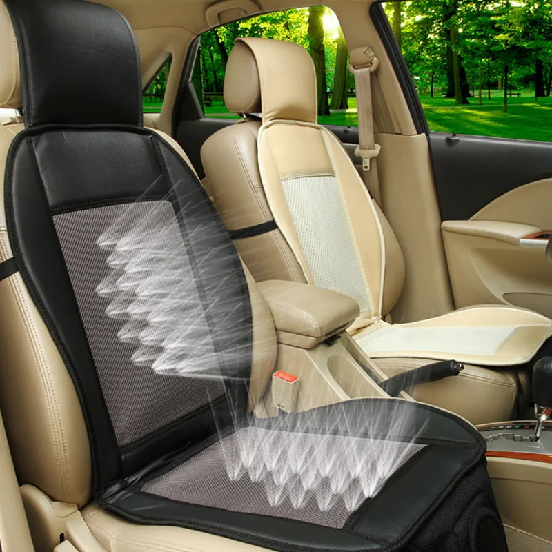 Summer car cushion 3D three-dimensional ventilation cooling cushion blowing cool cushion seat high-grade breathable fan seat 12V