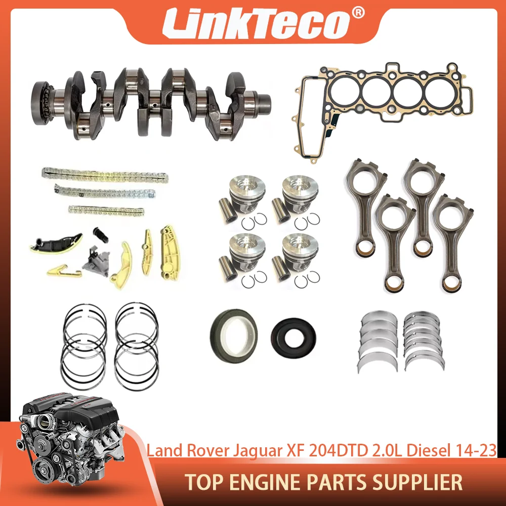 عدة عمود سلسلة توقيت ، مكبس لاند روفر ديسكفري سبورت جاكوار XE 204DTA 204DTD AJ200D 2.0L ديزل 14-23 #3